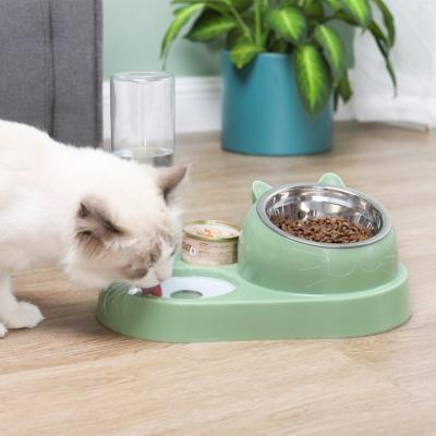 China 2022 Hot Sale Automatic Reflow Prevention Multifunctional Ceramic Cat Food Feeder Automatic for sale