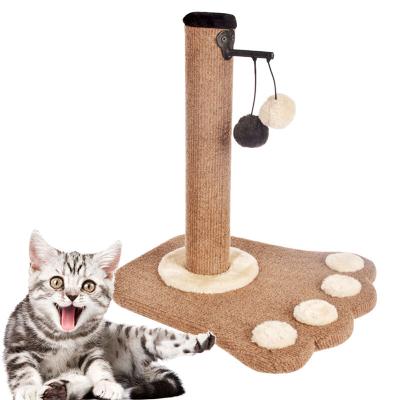 China Cat China 2022 Tooy Interactive Cat Climbing Pole Cat Tree Scratching Wooden Scratcher for sale