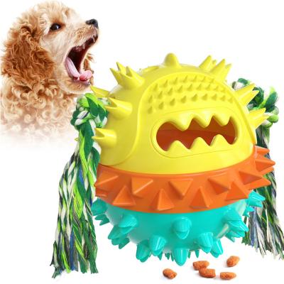 China Amazon New Viable Teeth Grinding Voice Dog Toothbrush Starfish Dog Toy Ball for sale