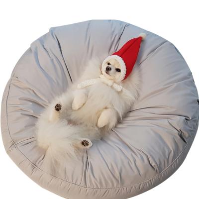 China Removable And Washable Dustproof Moisture Proof Stored Large Elastic Round Pet Bed for sale