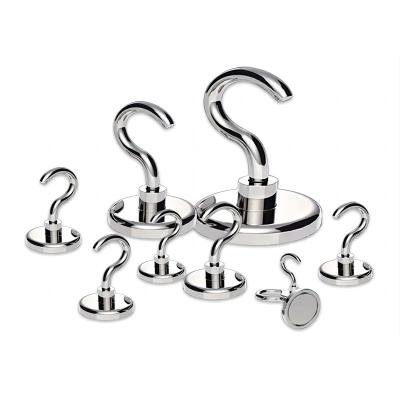 China Industrial High Quality Strong Magnetic Hook Mount Hook Magnet Strong Magnetic With Hooks Product for sale