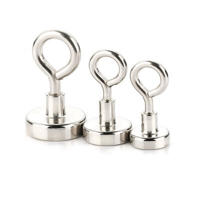 China Industrial Professional Custom Goat Eye Magnet Magnetic Hook, Circular Closed Magnetic Hooks for sale