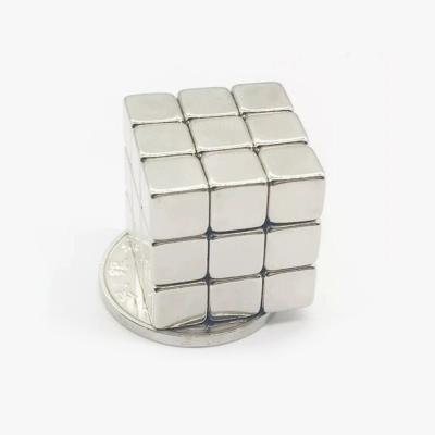 China Industrial Custom Super Strong Square Cube Magnet Neodymium Magnet Neo Magnet In Small Block for sale