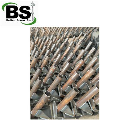 China Building Construction Tower Foundations Helical Pillar / Screw Stacks Brackets&Accessories for sale