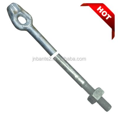 China Hot Forging 1020 SAE 1010 Carbon Steel Galvanized Ground Screw Anchor Rod For Cable Line for sale