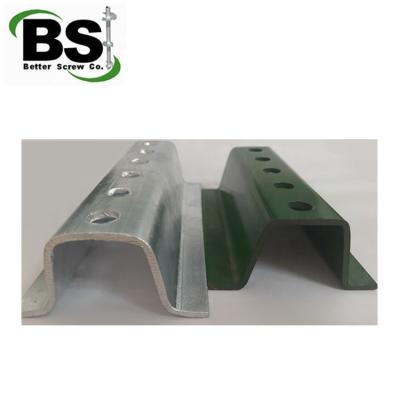 China Traffic Safety Products Perforated Hot Dipped Galvanized Steel U Channel Posts for sale