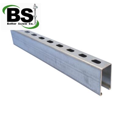 China Construction International Standard Perforated Hot Dipped Galvanized Steel Strut Channel for sale