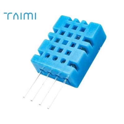 China Smart Home Insert Temperature And Humidity Sensor DHT11 Digital T/H Sensor Blue Color for sale