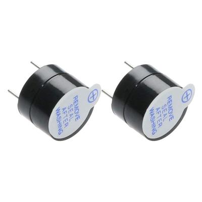 China 12mm DC 5V 2 Terminals Loud Active And Passive Piezo Buzzer for sale