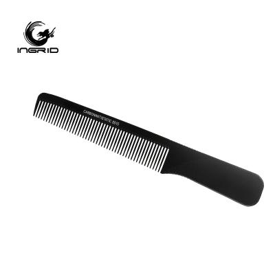 China Salon Private Labels Styling Hairdressing Comb Anti-Static Carbon Fiber Heat Resistant Combs for sale