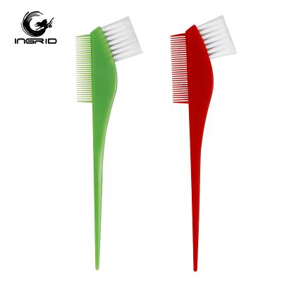 China Factory sale salon tools salon tools dyeing hair coloring cheap professional plastic side hair double brushes with comb for sale