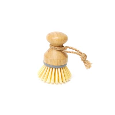 China Topwill OEM Sustainable Natural SISAL Fiber POT Bamboo Detergent Dish Brush For Kitchen Cleaning Sweeping Brush for sale