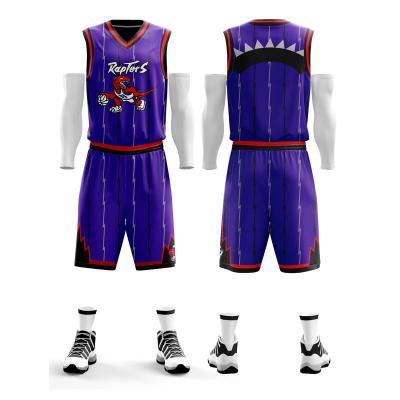 China Quality Guaranteed Antibacterial OEM Basketball Uniforms Fully Customized Basketball Tank Tops And Shorts for sale