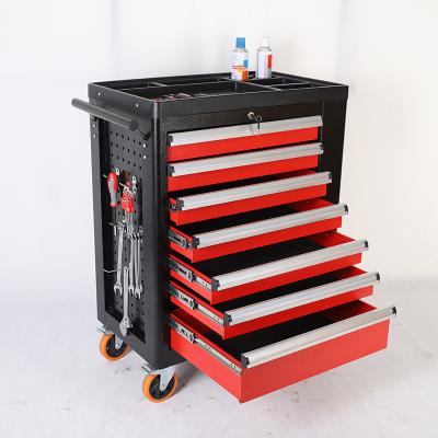 China Multifunctional Multifunctional Workshop Household Tool Cabinet Tool Cart Set Industrial Grade Auto Repair Set Heavy Duty Drawer Type Seven Layer Tool Cabinet Combination for sale