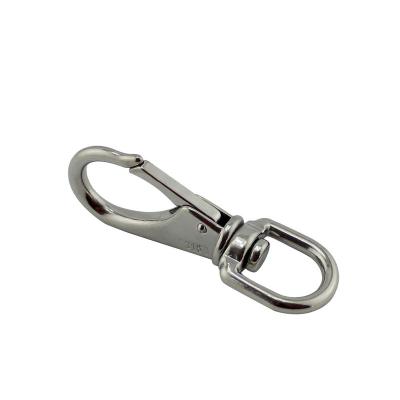 China General Industry Swivel Eye Snap Hooks 316 Stainless Steel Spring Hooks For Keychains Bird Feeders Pet Chains Dog Leashes for sale