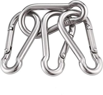 China Heavy Industry High Quality 304 Stainless Steel Snap Hooks DIN5299C A2 Carabiner 6*60mm Spring Hook for sale