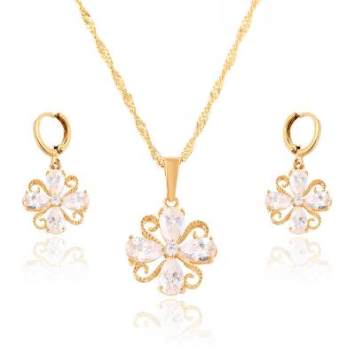 China CLASSIC Fashion Jewelry Gold Plated Earring And Pendant Sets for sale