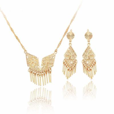 China FASHIONABLE Indian Style Tassel Women Necklace Jewelry Earring Set for sale