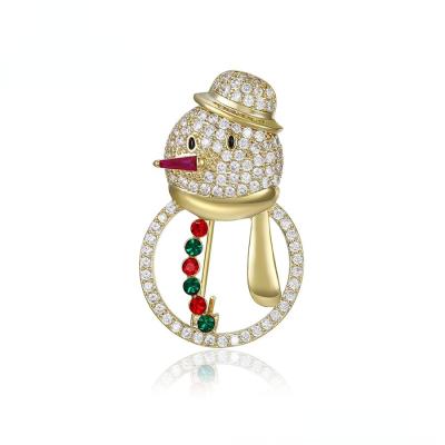 China Jewelry brooches-630 Xuping ALLOY Europe and America Christmas series clothing accessories gifts fashion personality snowman brooch for sale