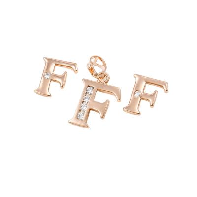 China CLASSIC F Series Environmental Copper Drop Earrings Letter Design New Fashion Jewelry Two Piece Sets for sale