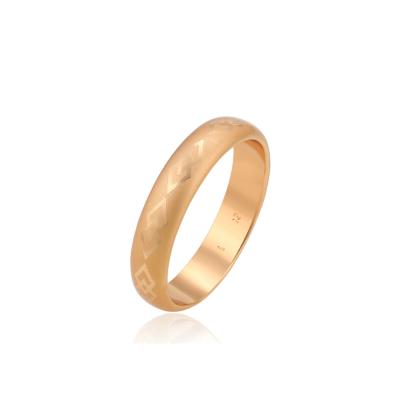 China TRENDY fashion5mm width prayer laser engraved gold plated ring design for sale