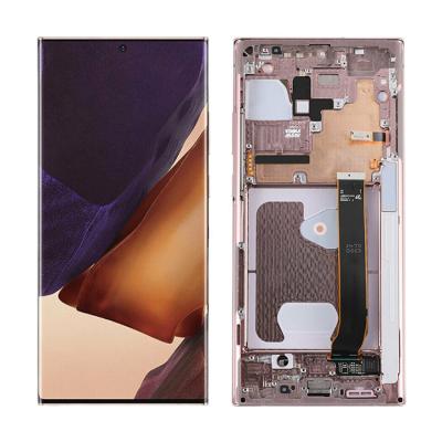 China LCD Screen Replace Wholesale Display Touch Screen Assembly Digitizer Smart Phone LCDs For Samsung Note 20 Ultra By Frame for sale