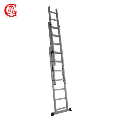 China Folding Ladders 3 Section Combination Aluminum Extension Ladder for sale