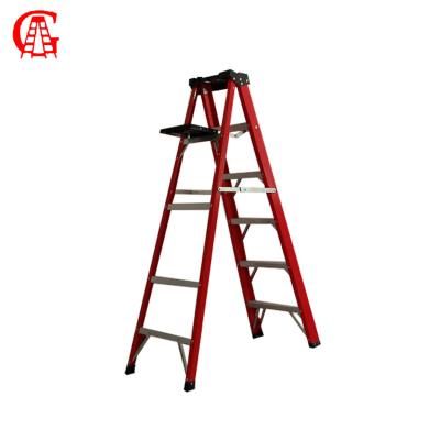 China Aluminum Folding Ladders Home Ladder With Railing for sale