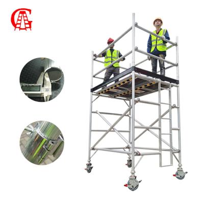 China Modern Movable Stage Portal Scaffolding Heavy Duty Galvanized Frame H Ladder Frame Construction Scaffolding for sale