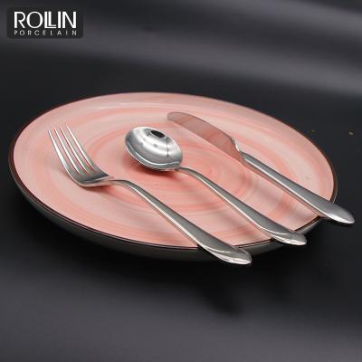 China Viable Handle Is Designed Table Knife Table Spoon Fork And Table Cutlery For Hotel for sale