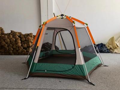 China Extended Type Outdoor Waterproof 3-4 Person Pop Up Quick Open Automatic Large Camping Tent for Family for sale