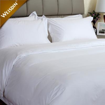 China Nondisposable Luxury Custom Made Single White 300T Cotton Bed Sheet Duvet Cover Sets Hotel Bedding Linen for sale