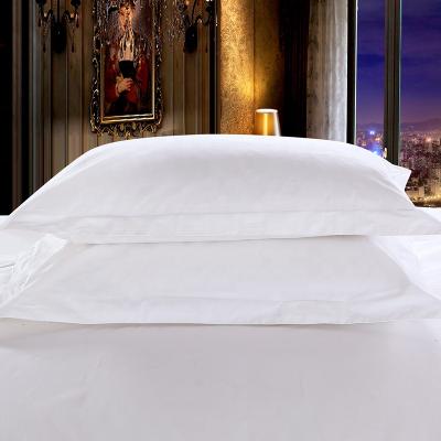 China Factory Wholesale Non-Toxic Simple Design Hotel White Cotton Pillow Cases for sale