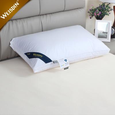 China Factory Wholesale Custom Soft Goose Down Bed Linen Anti-Apnea Feather Hospital Hotel Like Down Pillow for sale