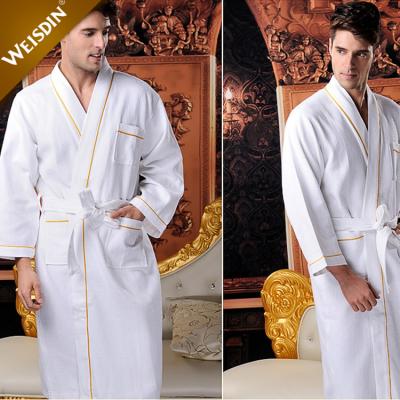 China Breathable China Suppliers Wholesale Cheap Bath Robe Kimono Style Weave Waffle Cotton Bathrobe For Hotel Spa Use for sale