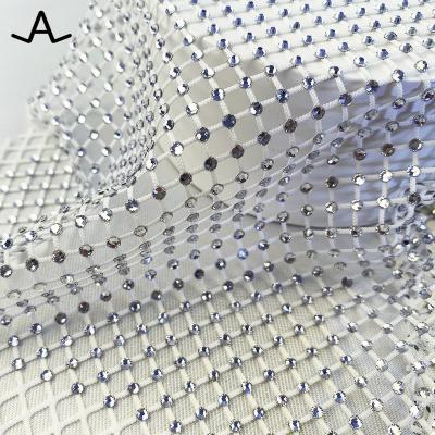 China Wholesale Washable Crystal Net Hotfix Rhinestone Transfer 1x2m For Elegant Woman Shoes for sale