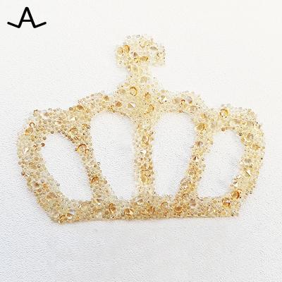 China Mix Washable Crystal Crown Sparking Rhinestone Hotfix Crystal Transfer For Garment Shoes DIY Hats for sale