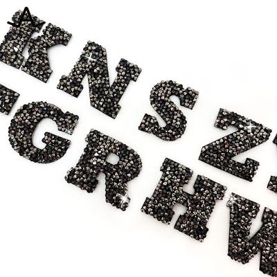 China Washable Custom Rhinestone Crystal Rock Letters A-Z For Shoes Garment Hats DIY for sale