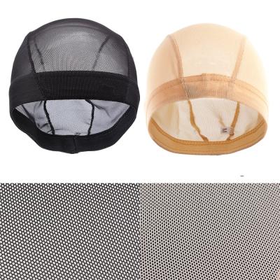 China Making Wigs Factory Wholesale High Quality Breathable Stretch Mesh Dome Wig Cap For Black Beige Making Wigs for sale