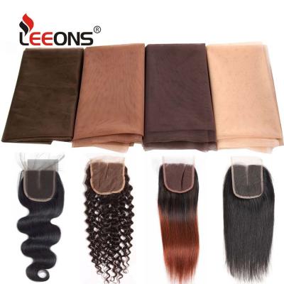 China To Make Wig Closure / Transparent Invisible Headband / Hairpiece Leeons HD Nets Base Swiss Lace Net To Make Closure Hairpiece Wigs for sale