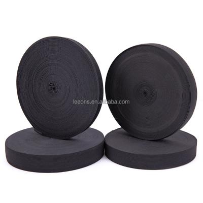 China Wholeasale 40m/Roll Black Elastic Round Knit Adjustable Rubber Band Wig Elastic Bands For Wigs for sale