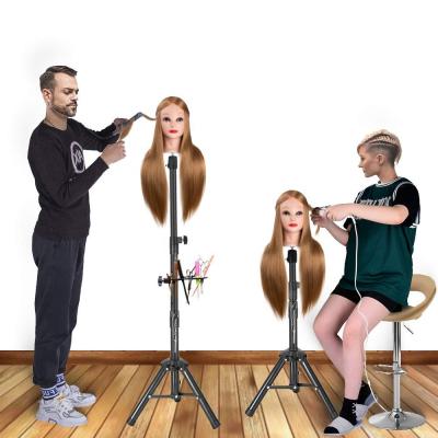 China For Wig Making Adjustable Wig Stand With Tray Multifunctional Mannequin Head Tripod For Wig Making Display for sale