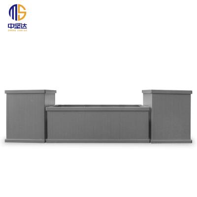 China Flower Outdoor Indoor Flower Planting 6063 Aluminum Alloy Garden Planter Boxes for sale