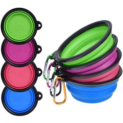 China Amazon Seller Hot Collapsible Waterproof Dog Bowl Stocked Collapsible Bowls for sale