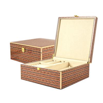 China Custom Wooden Jewelery Jewelry Box For Ring Gift Storage Boxes Organizer Jewelry Packaging Box for sale