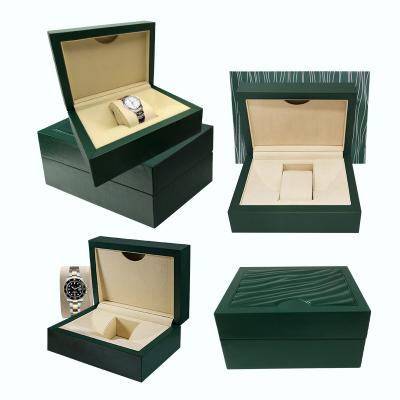 China Fashion Stock High Quality Wooden Green Packaging Wooden Watch Box for sale