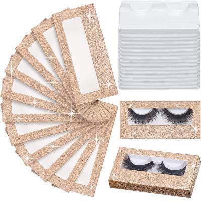 China Recycled Custom Packaging 3D Mink Lashes Vendor Provide Sample Materials Eyelash Box Packaging for sale