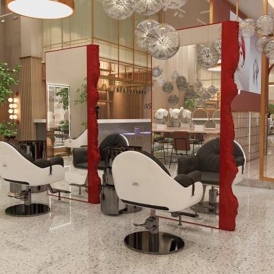 China Good Price Modern New Product Hair Salon Mirror Station Hairdressing Double Sided Mirrors Stations In China Hot Sales for sale