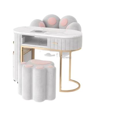 China Modern World's Best Selling Cheap Marble Top Manicure Table Manicure Table Nail Table With Exhaust Fan for sale