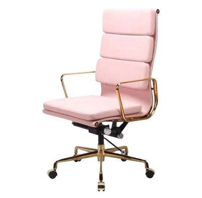 China Eco-friendly Most Selling Ergonomic PU Chair Executive Office Chair Leather Back Chair High Swivel High Back Office Chair for sale